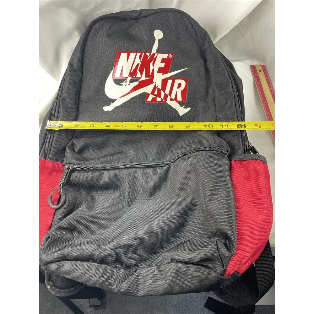 Nike Jordan Jumpman Classics Black Red Large Backpack‎ Zipper Pockets Nike Air